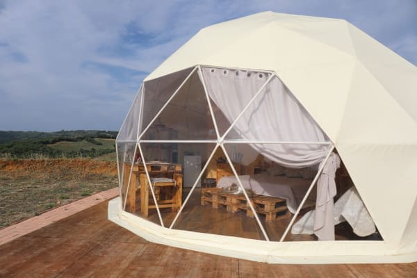 cupola geodetica glamping il sole grosseto