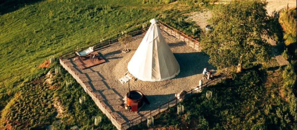 soggiorno tenda tepee toscana